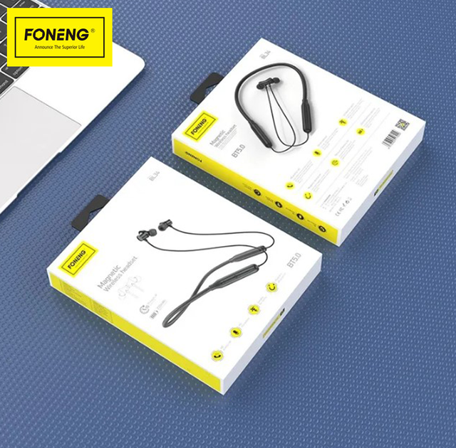 Навушники бездротові для спорту, на шию, вакуумні FONENG NECKBAND SPORT BL34 - Фото 8 Навушники бездротові для спорту, на шию, вакуумні FONENG NECKBAND SPORT BL34 - зображення 8