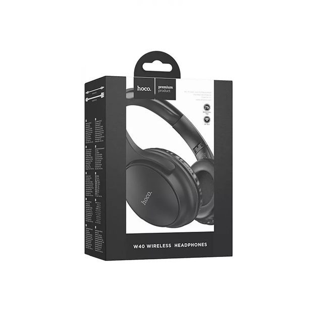 Бездротові навушники HOCO W40 Mighty BT headphones Black (6931474784933) - Фото 4 Бездротові навушники HOCO W40 Mighty BT headphones Black (6931474784933) - зображення 4
