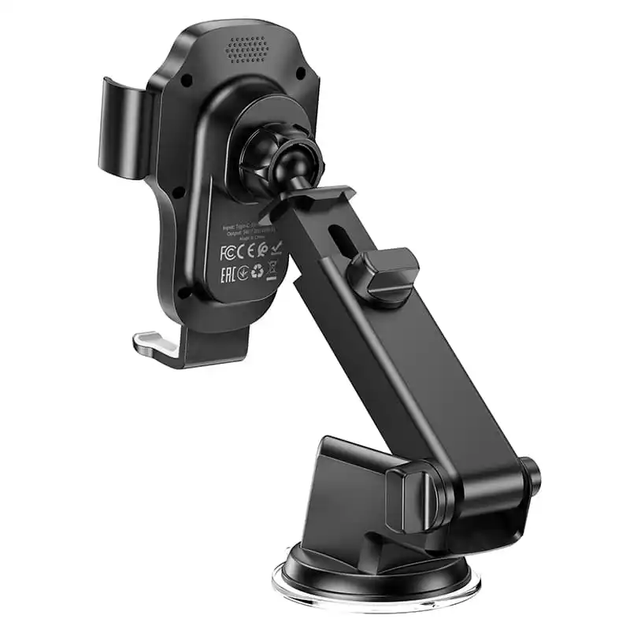 Автотримач для телефона з БЗП HOCO HW3 Wise automatic induction wireless fast charging car holder(center console) Black (6931474791849) - Фото 3 Автотримач для телефона з БЗП HOCO HW3 Wise automatic induction wireless fast charging car holder(center console) Black (6931474791849) - изображение 3