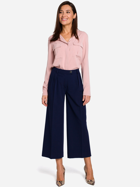 Spodnie kuloty damskie Stylove S139 86604 XL Granatowe (5903068435775) - obraz 3