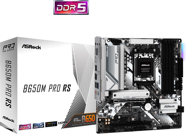 Материнская плата ASRock B650M Pro RS (AM5, AMD B650, PCI-Ex16) - изображение 5