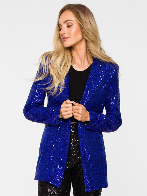 Marynarka damska Made Of Emotion M724 S Niebieska (5903887693288) - obraz 3
