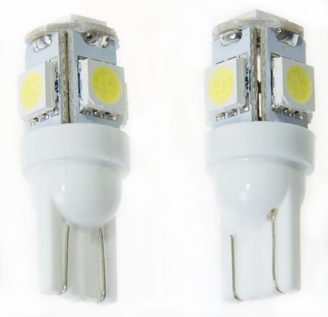 Żarówka samochodowa Bottari LED T10W 5 SMD 12 V 5 W 2 szt. (8052194178753) - obraz 2