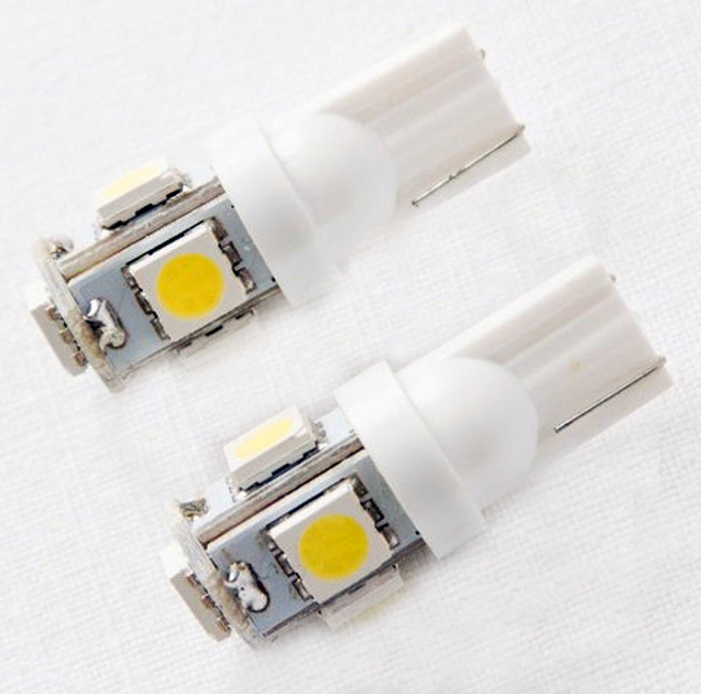 Автомобільна лампа Bottari LED T10W 5 SMD 12 В 5 Вт 2 шт (B17875) - зображення 4