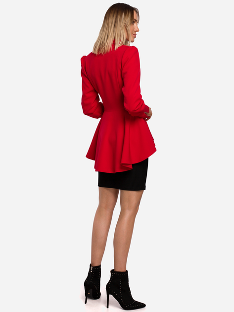 Marynarka damska Made Of Emotion M529 M Czerwona (5903068490354) - obraz 4