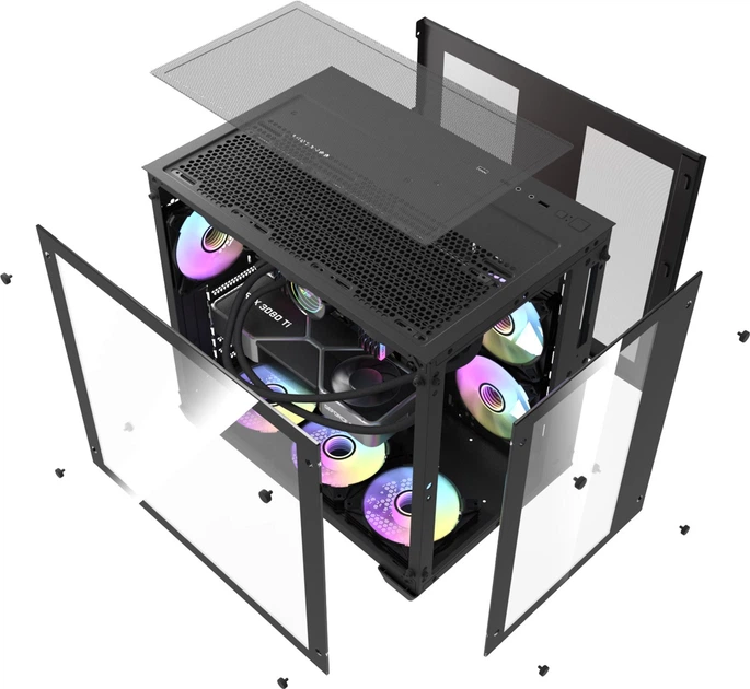 Корпус DarkFlash C285 Black - изображение 6
