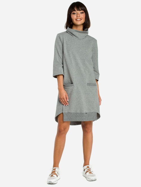 Плаття жіноче BeWear B089 87094 M Сіре (5903068418013) - зображення 3