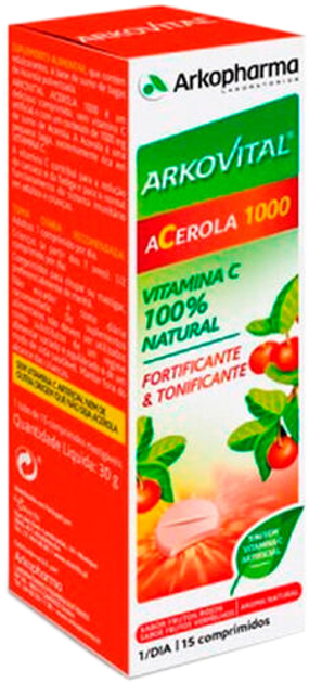 Suplement diety Arkopharma Arkovital Acerola 1000 15 tabletek (8428148450716) - obraz 1