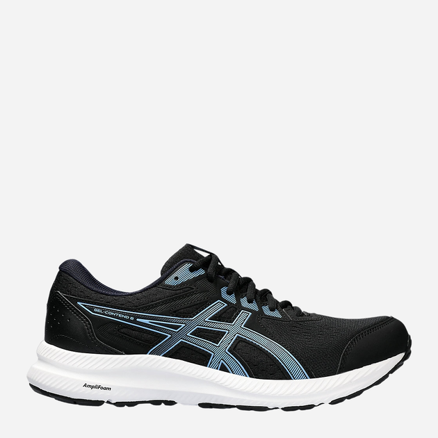 Чоловічі кросівки для бігу ASICS Gel-Contend 8 1011B492-011 45 (11US) 28. 5 см Чорний/Синій (4550456740709) - зображення 1