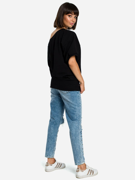 Bluza damska bez kaptura BeWear B079 87050 2XL-3XL Czarna (5903068415784) - obraz 4