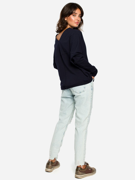 Bluza damska bez kaptura BeWear B094 87115 2XL-3XL Granatowa (5903068424748) - obraz 4
