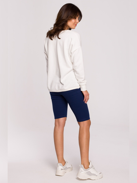 Bluza damska bez kaptura elegancka BeWear B225 1130346 XL Ecru (5903887656009) - obraz 4