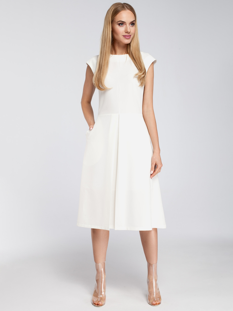 Sukienka trapezowa damska Made Of Emotion M296 L Biała (5902041182149) - obraz 3