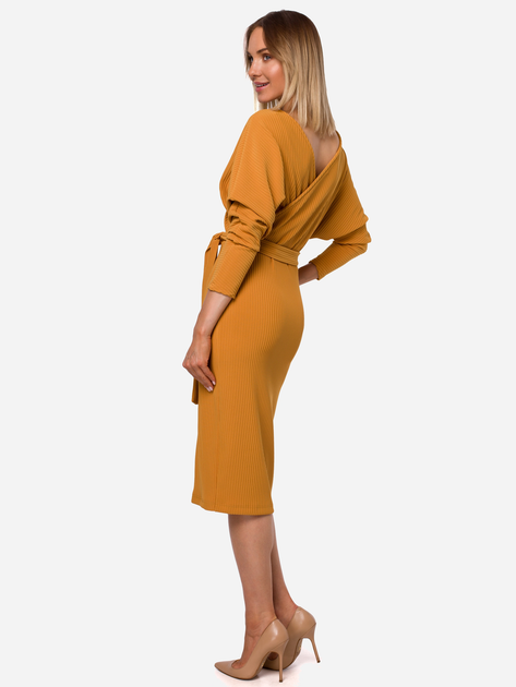 Sukienka ołówkowa damska Made Of Emotion M523 M Ciemnożółta (5903068489303) - obraz 2