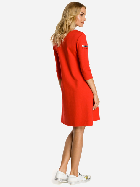 Sukienka trapezowa damska Made Of Emotion M343 2XL Czerwona (5902041198287) - obraz 2