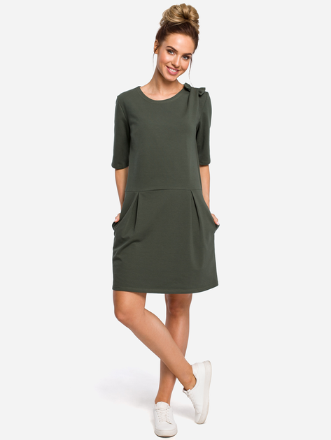 Sukienka trapezowa damska Made Of Emotion M422 XL Zielona (5903068430787) - obraz 1