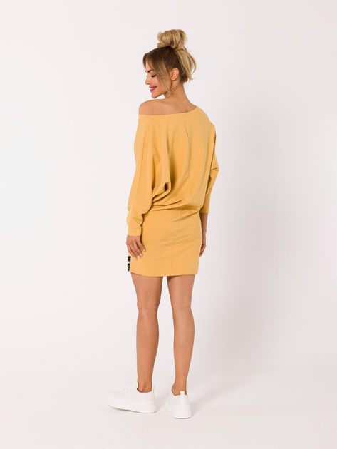 Sukienka tunika damska Made Of Emotion M732 S Żółta (5903887696647) - obraz 2