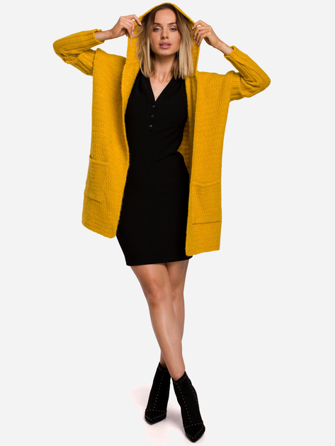 Кардиган жіночий Made Of Emotion M556 L/XL Жовтий (5903068487606) - зображення 3