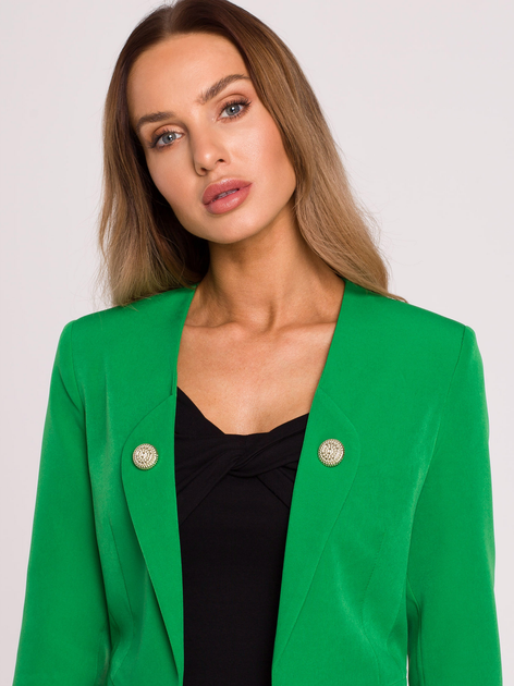Marynarka damska Made Of Emotion M665 M Zielona (5903887663342) - obraz 4