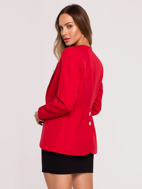 Піджак класичний жіночий Made Of Emotion M665 S Red (5903887663205) - зображення 2