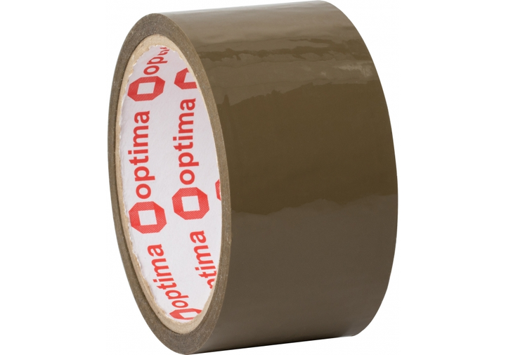 Стрічка клейка пакувальна (скотч) Optima Extra, коричнева, 48мм*35м ...