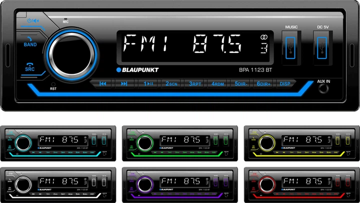 Автомагнитола Blaupunkt BPA1123 BT Черная (000001494) - изображение 4