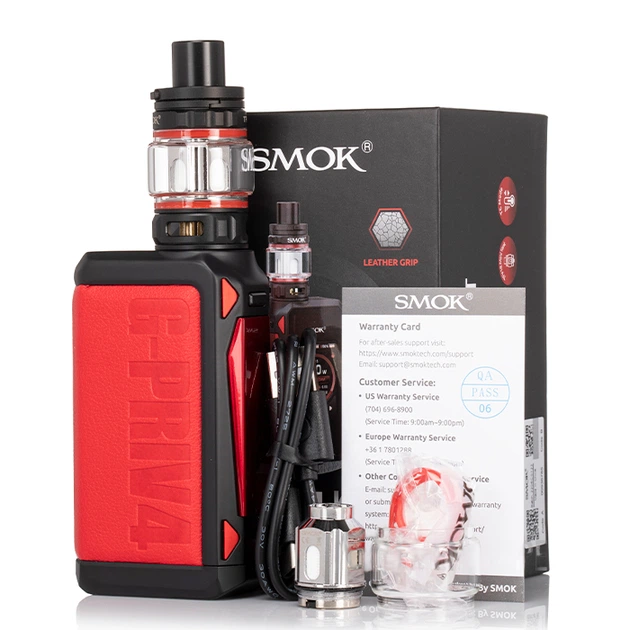 Електронна сигарета c сенсорным экраном SMOK G-PRIV 4 230W with TFV18 Mini Tank 6.5ml Kit Black (10385) - зображення 4