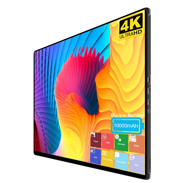 Портативний ультратонкий 4K монітор Sibolan 15.6" 3840*2160 UHD IPS - изображение 1