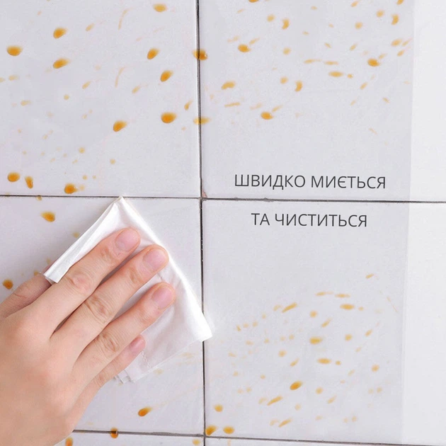 Самоклеюча захисна плівка для кухні, стіни та стільниці, 70 × 45 см (прозора й термостійка) - зображення 8