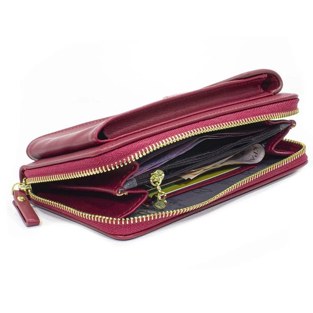 Женский кошелек Baellerry N8591 Red сумка-клатч для телефона денег банковских карт - изображение 2