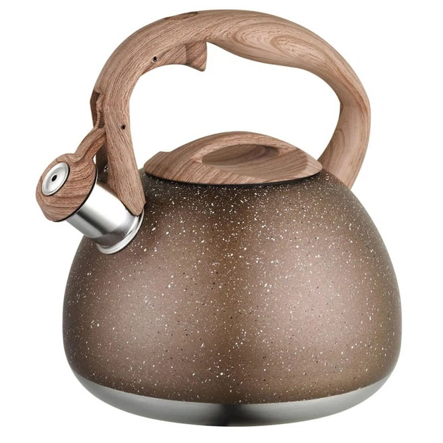 Чайник Unique со свистком UN-5306 2,7л мрамор Brown - изображение 7
