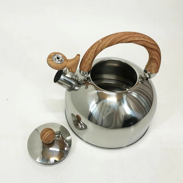 Чайник Unique со свистком UN-5302 2,5л brown - изображение 4