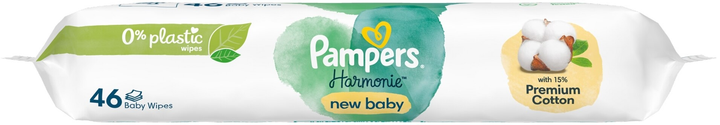 Вологі серветки Pampers Harmonie New Baby Wipes 46 шт (8006540815885) - зображення 4