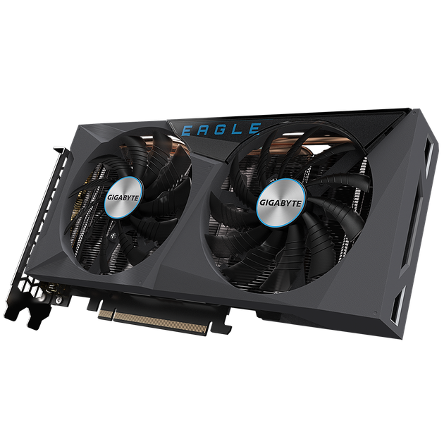 Відеокарта Gigabyte, GeForce RTX 3060, EAGLE OC (Limited Hash Rate), 12Gb GDDR6, 192-bit, 2xHDMI/2xD - зображення 4