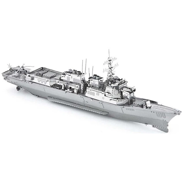3D металевий пазл і сувенір Корабель Burke Class Destroyer - изображение 2