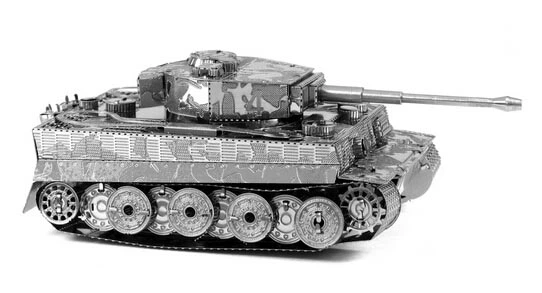 3D металевий пазл-модель та сувенір Танк Tiger - зображення 4