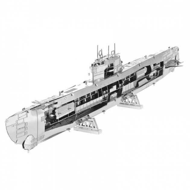3D металевий пазл і сувенір Підводний човен German U-boat Type XXI - изображение 5