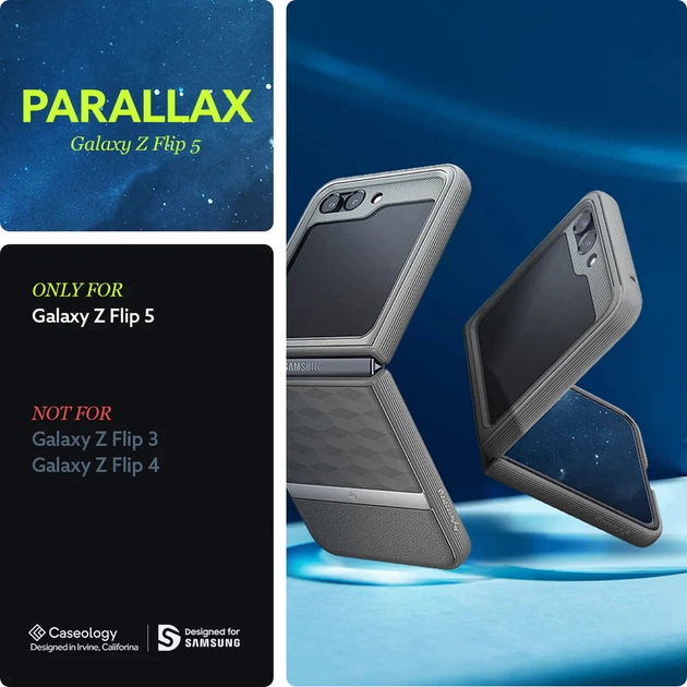Чехол Caseology Parallax для Samsung Galaxy Flip 5 Ash Gray (ACS06243) - Фото 12 Чехол Caseology Parallax для Samsung Galaxy Flip 5 Ash Gray (ACS06243) - изображение 12