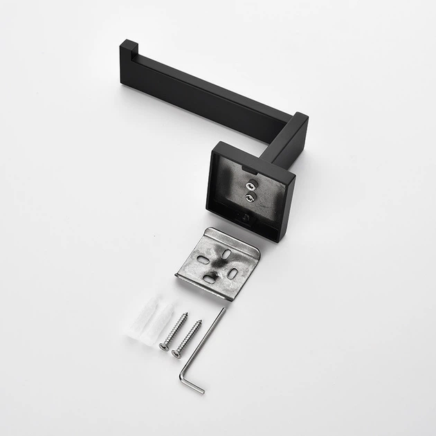 Держатель туалетной бумаги из нержавеющей стали IwConcept LSB-15 304 Steel (Черный) - изображение 6
