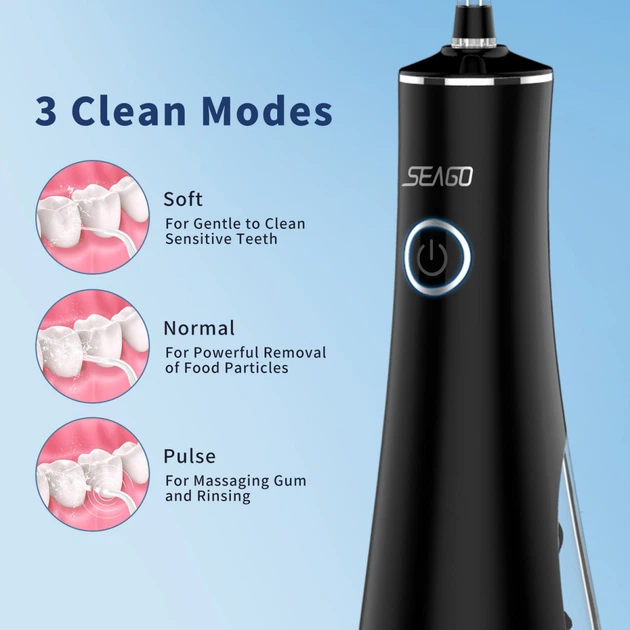 Портативный ирригатор Seago SG-8001 Черный - изображение 3