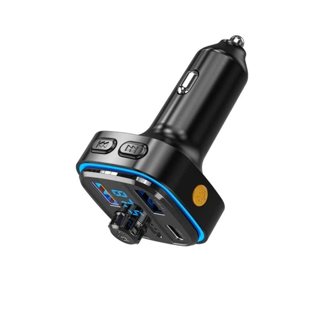 FM-трансмиттер XO XO-BCC08 MP3, PD, 2 USB, 3.1 A Black - изображение 5