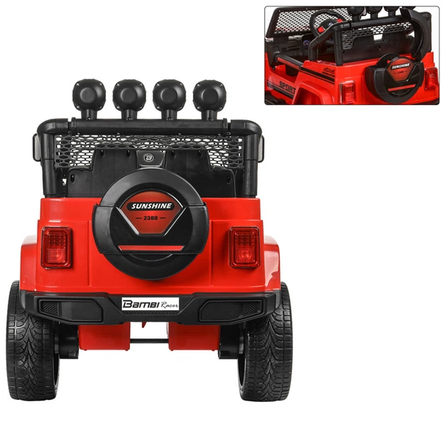 Дитячий електромобіль джип Bambi Racer M 3237EBLR-3 до 30 кг - Фото 3 Дитячий електромобіль джип Bambi Racer M 3237EBLR-3 до 30 кг - зображення 3