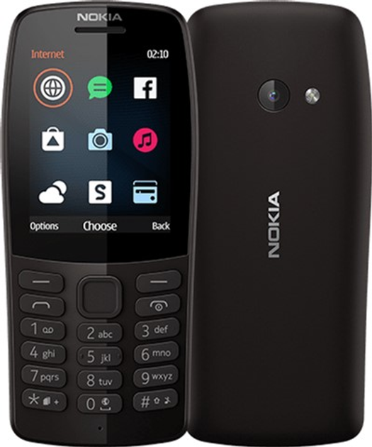 Telefon komórkowy Nokia 210 DualSim Black (MT_210DS black) - obraz 1