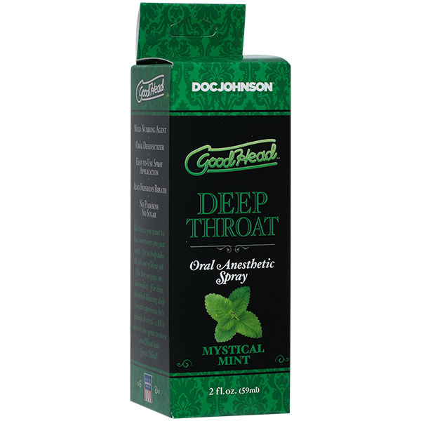 Спрей для орального сексу Глибока Глотка Doc Johnson GoodHead Deep Throat Spray – Mystical Mint М'ята - зображення 2