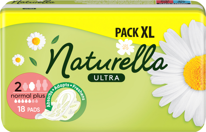 Podpaski higieniczne Naturella Ultra Normal Plus (rozmiar 2) 18 szt (8006540098257) - obraz 2