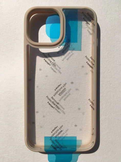 Чехол противоударный Spigen Ultra Hybrid для Iphone 13 Mini (5.4") Sand Beige Прозрачный ACS03321 - Фото 7 Чехол противоударный Spigen Ultra Hybrid для Iphone 13 Mini (5.4") Sand Beige Прозрачный ACS03321 - изображение 7
