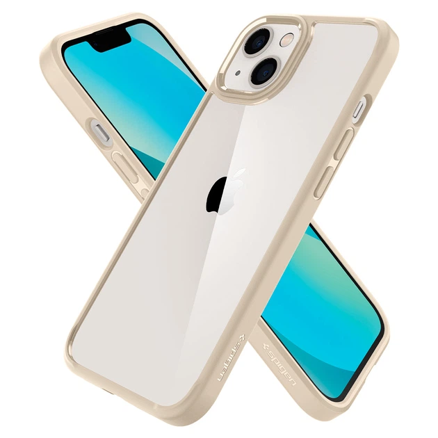 Чехол прозрачный противоударный Spigen Ultra Hybrid Crystal ACS03526 для Iphone 13 (6.1") Sand Beige - изображение 4