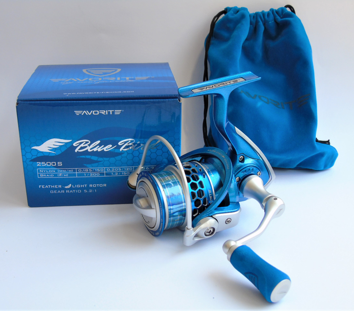 Котушка Favorite Blue Bird NEW 2500S 5.2:1 8+1 - зображення 2