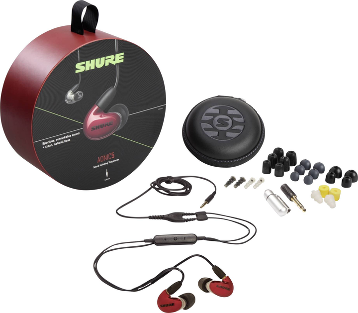 Навушники Shure Aonic 5 Red (SE53BARD+UNI-EFS) - зображення 2
