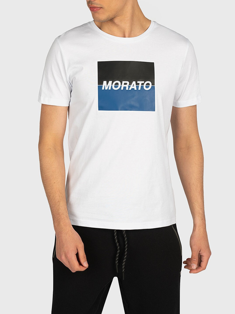 T-shirt męski Antony Morato MMKS01992FA100144-1000 XL Biały (8052136096824) - obraz 1
